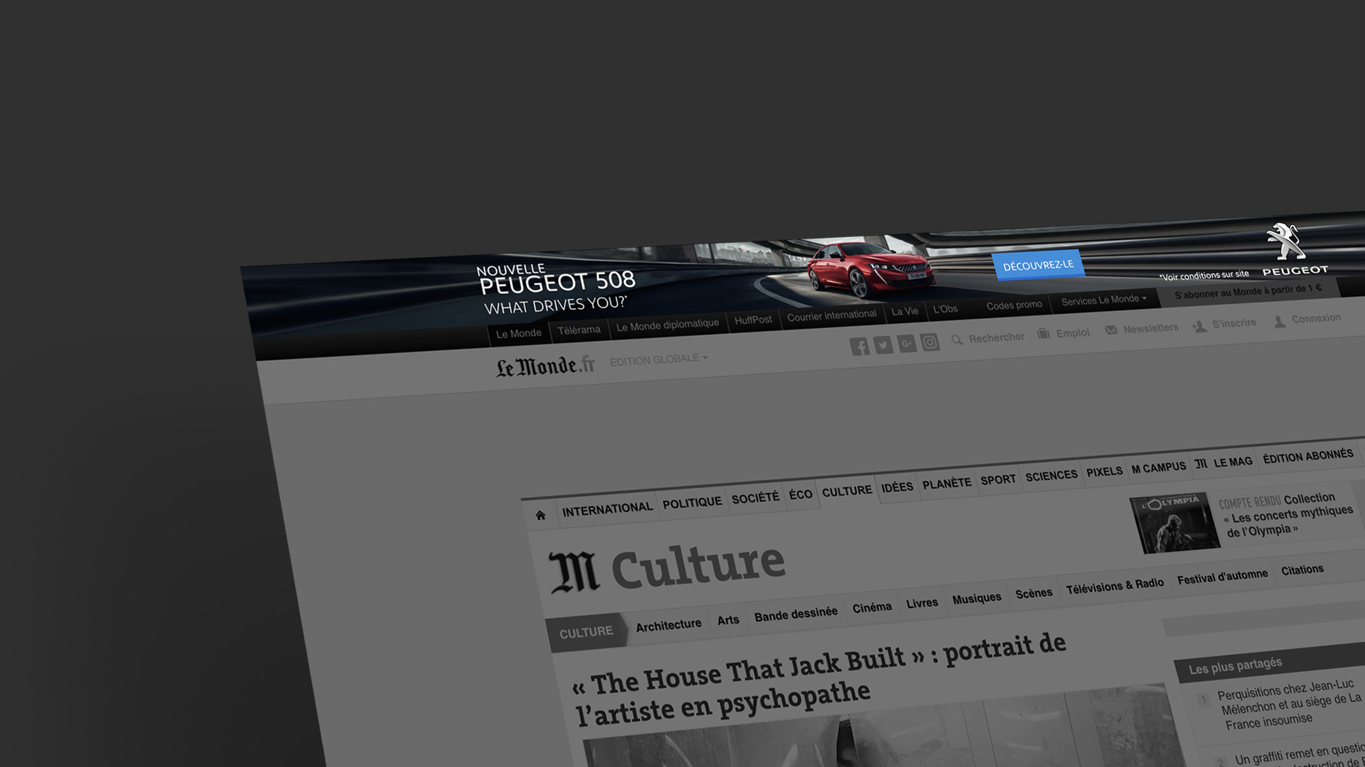 Nicolas FouchÉ - Motion designer & DA Digital Freelance - Peugeot
